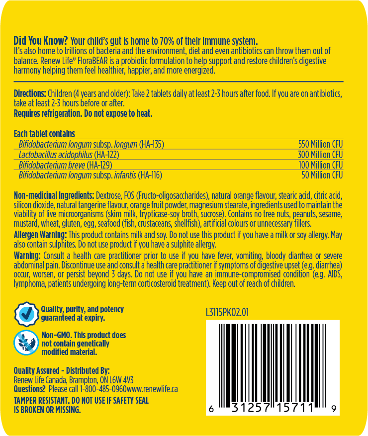 Renew Life® FloraBEAR, 1 Billion Active Cultures