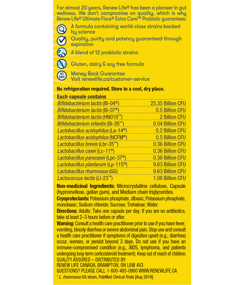 Ultimate Flora® Extra Care™ Probiotic, 50 Billion Active Cultures